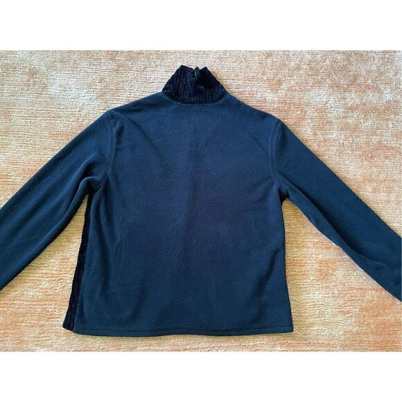 J JILL WOMENS BLACK WIDE WHALE CHENILLE CORDUROY CASUAL JACKET SIZE S - Picture 6 of 7